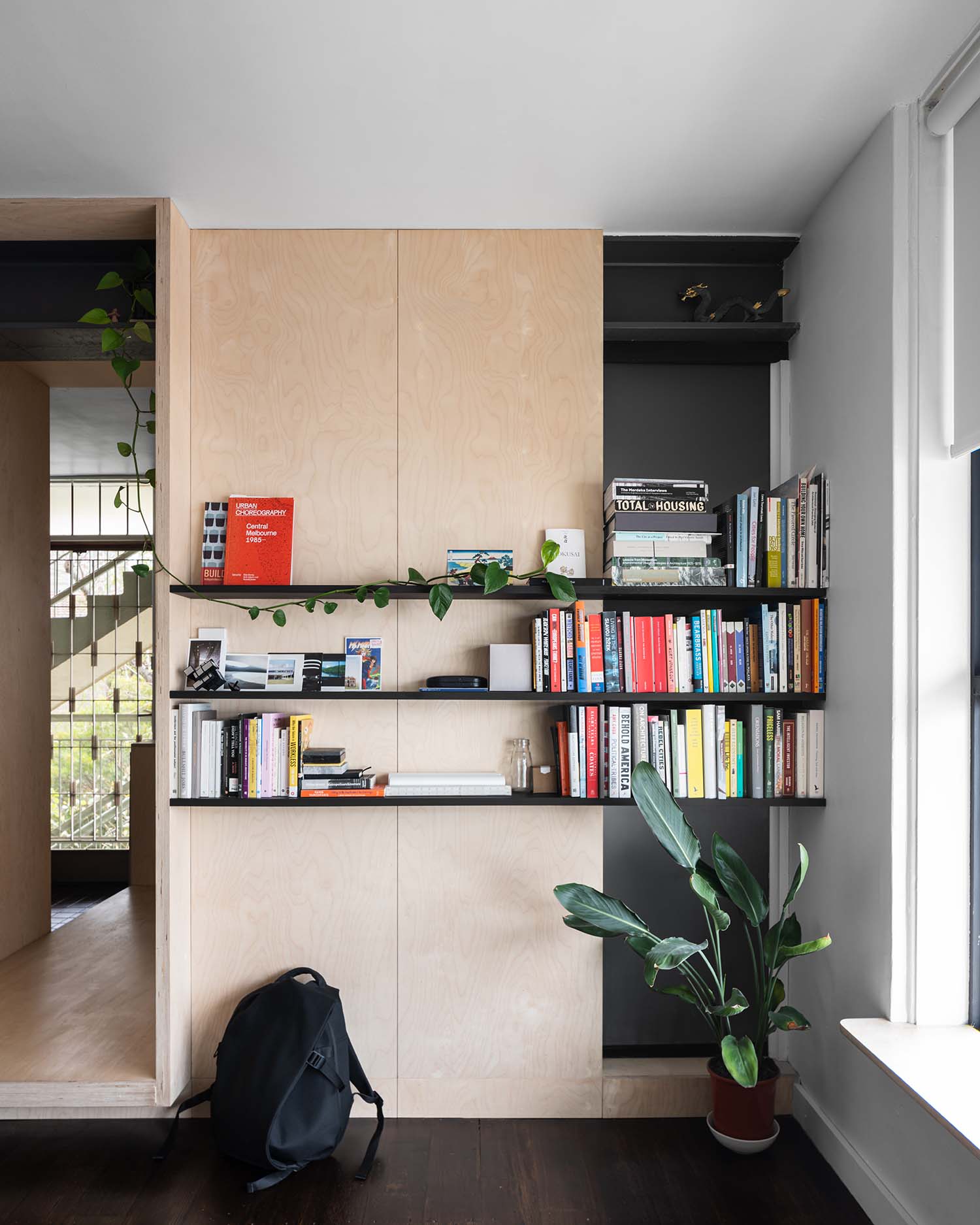 bookcase Micro Apartment / Existenzminimum / Douglas Wan 