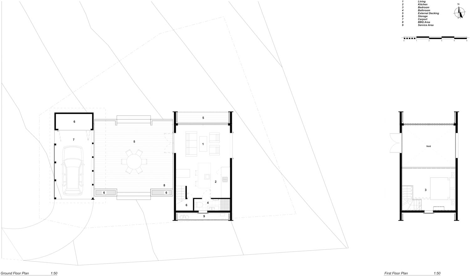 plan Kirimoko Tiny House / Wanaka NZ / Condon Scott Architects