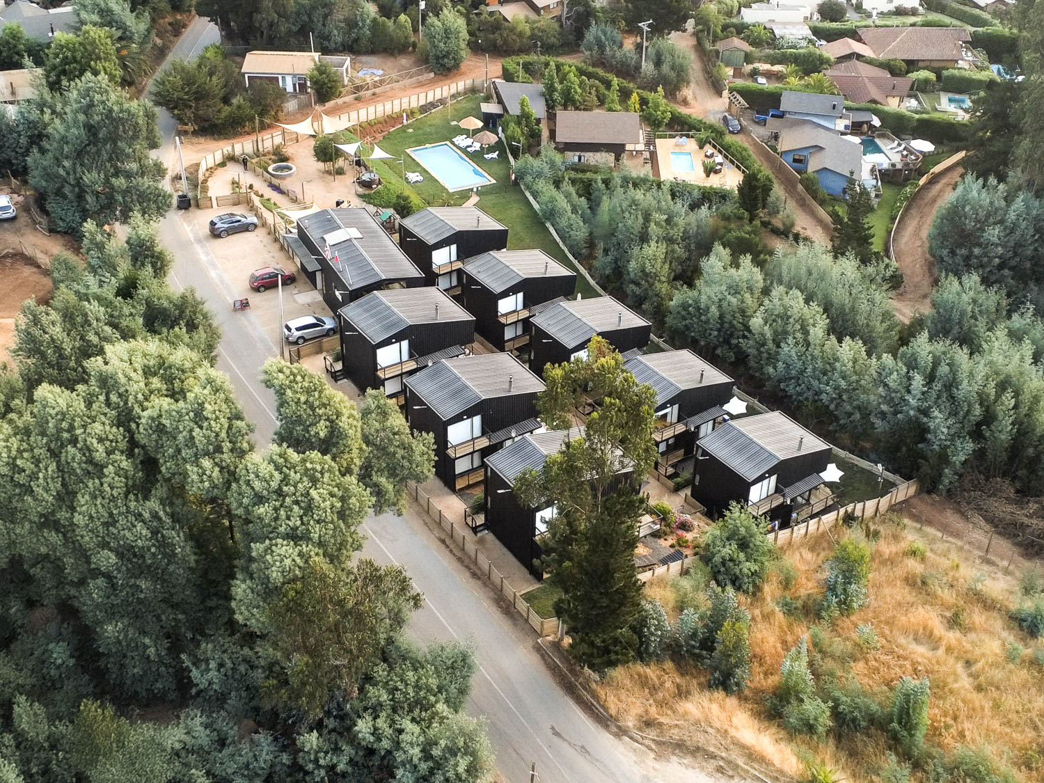 overhead Poliken Tiny Houses / Chile / Román y Basualto Arquitectos