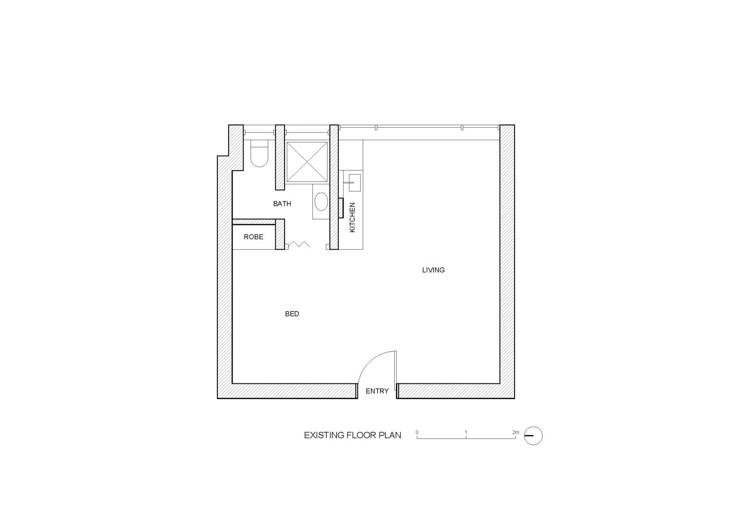 plan St Kilda Micro Sanctuary / Tsai Design