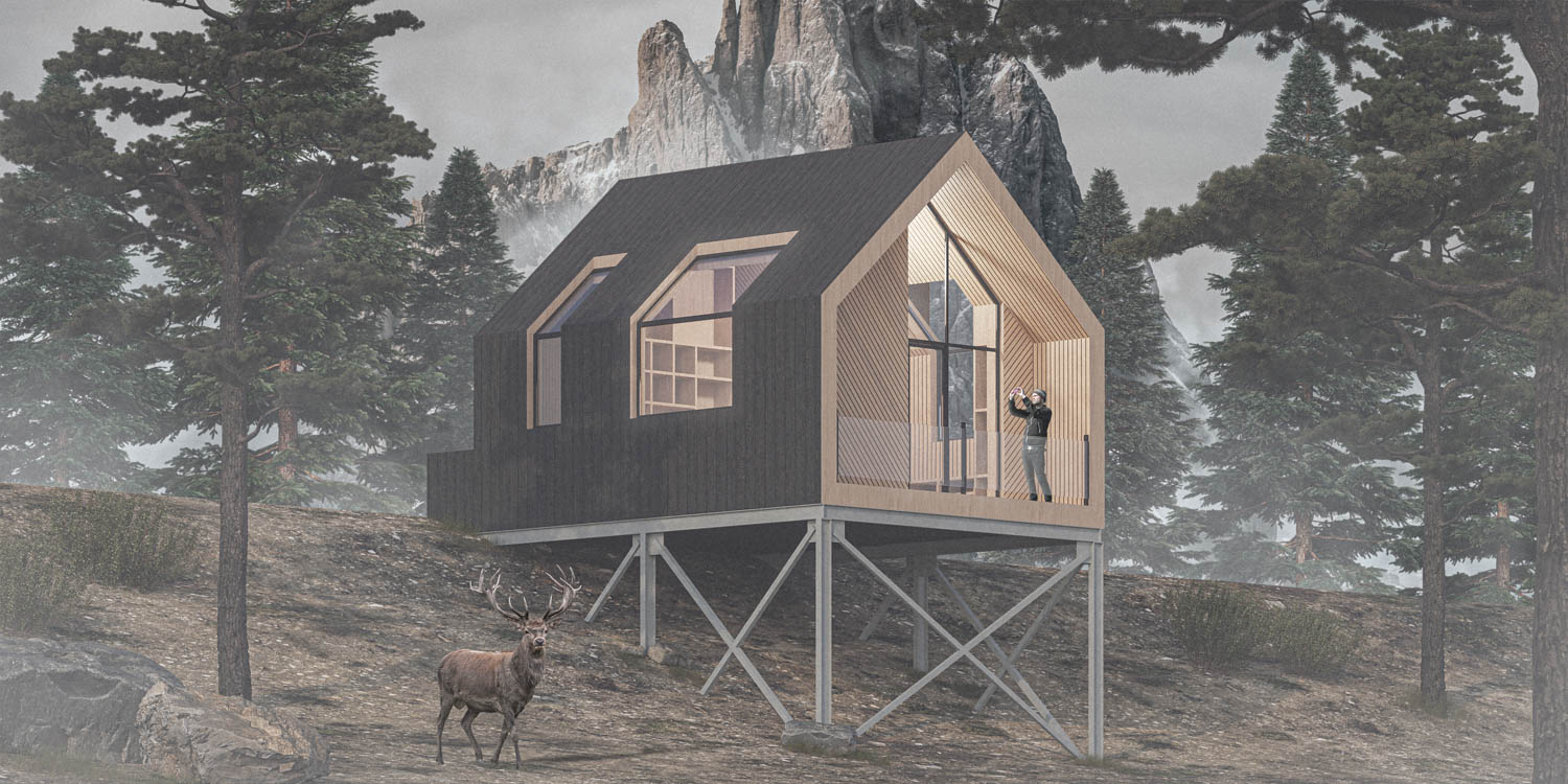 cabin Hunters Cabin Concept / Georgia / Sandro Nozadze