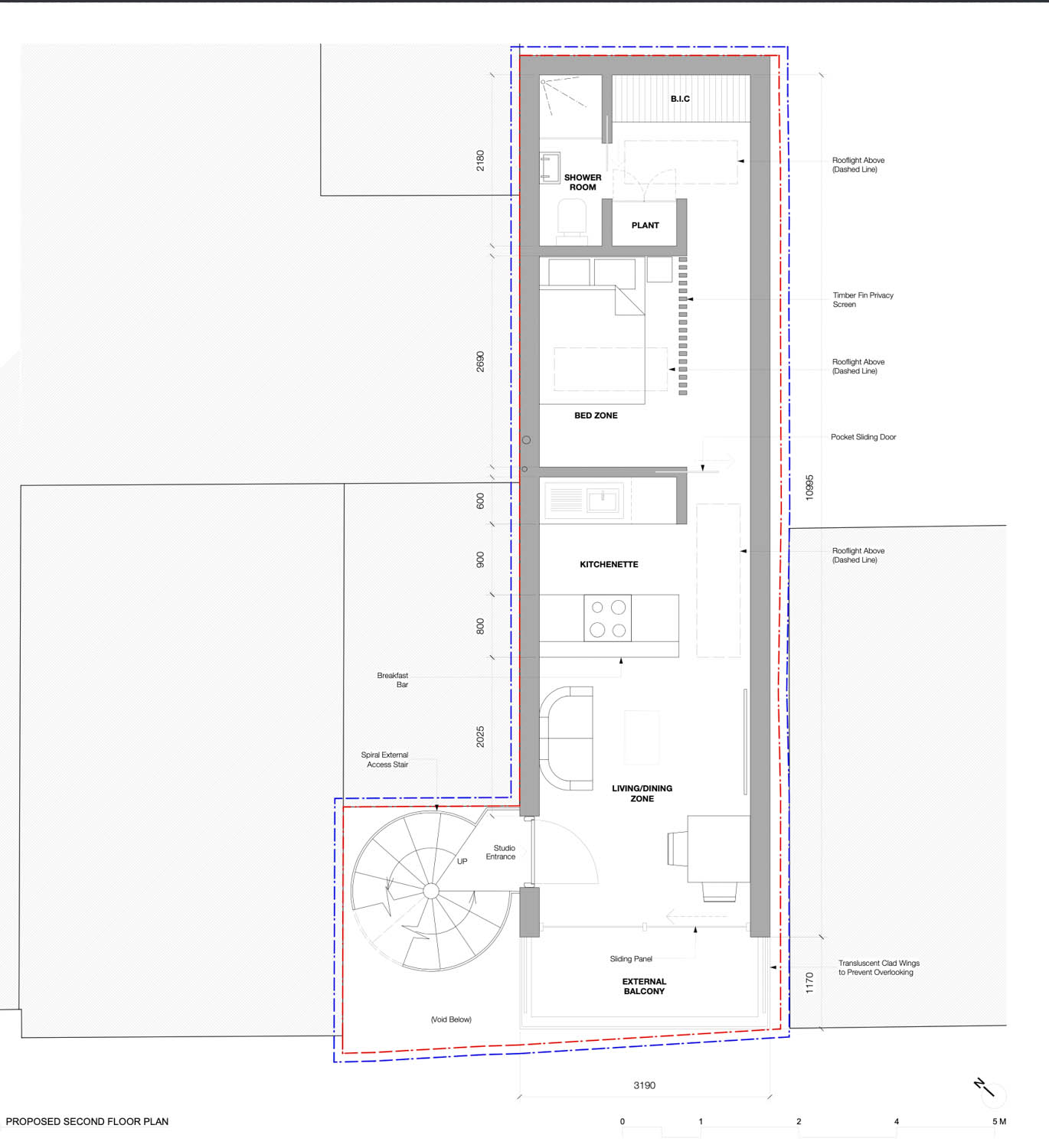 plan Norwood / London Terrace House / Adam Knibb Architects