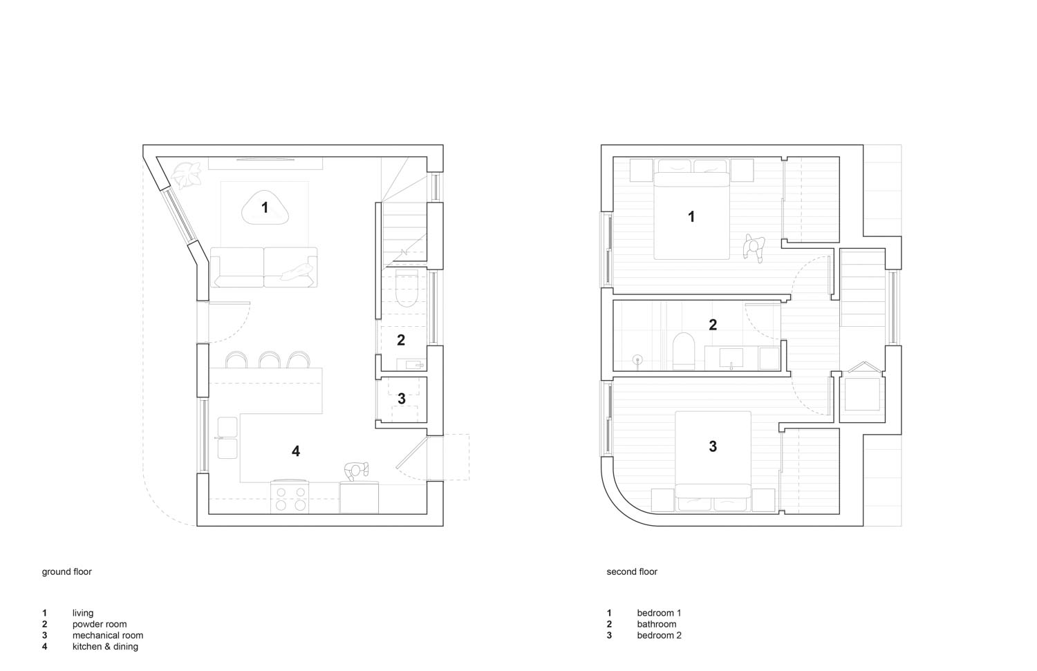 plan Northcliffe Laneway Home / Toronto / Lanescape Architecture + Construction