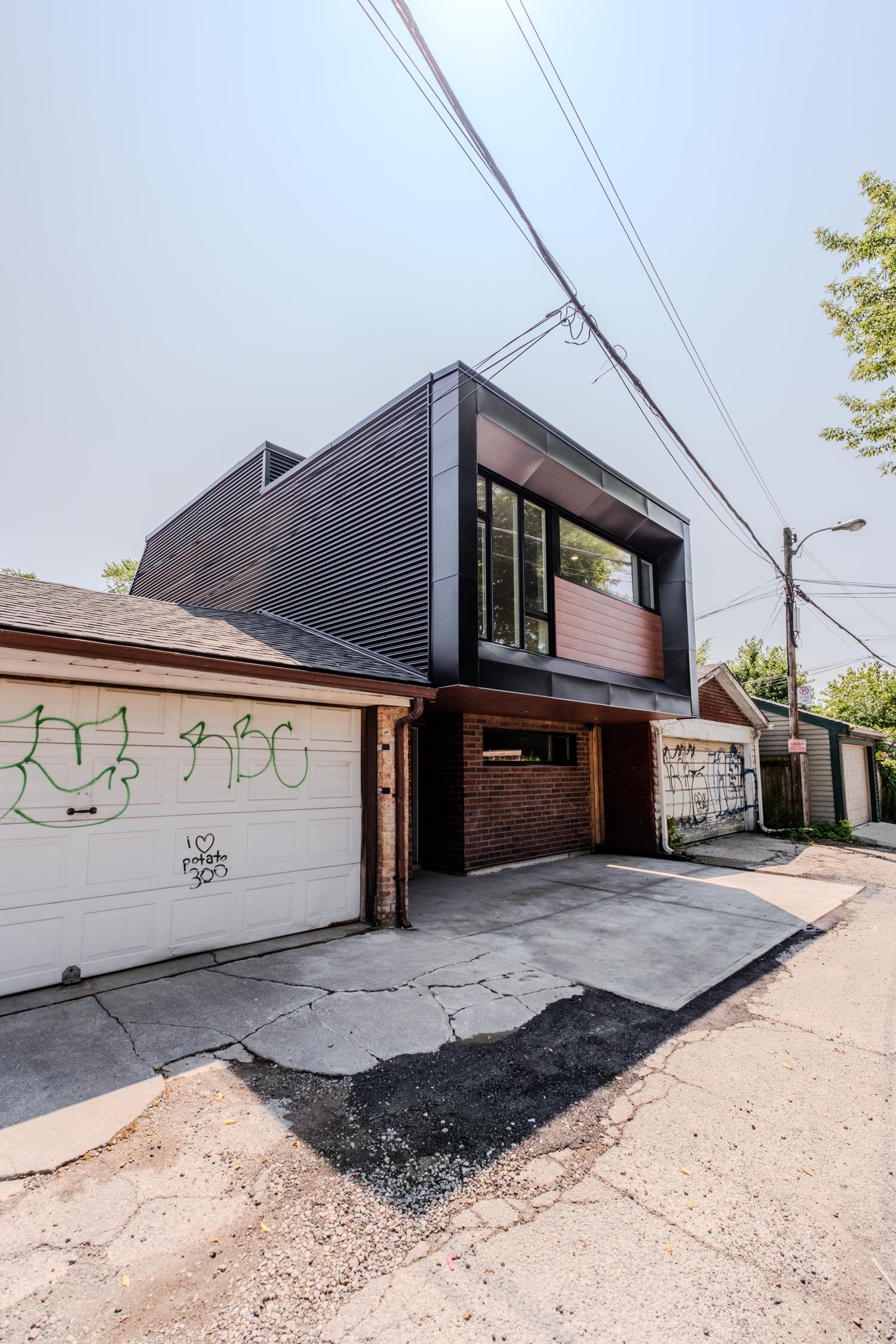 laneway elevation Concord Laneway Suite / Toronto / ZZ Contracting